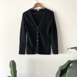Saks 5th Avenue Black Cashmere Cardigan - M